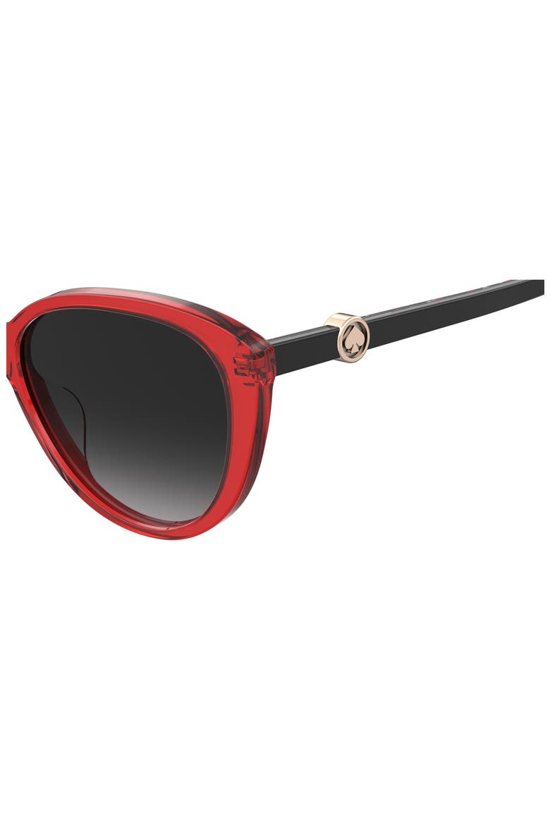 visalia 55mm gradient cat eye sunglasses, Alternate, color, BLACK/ DARK GRAY GRADIENT