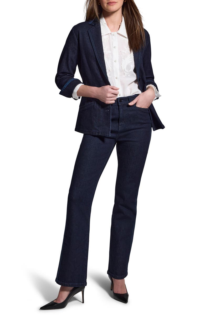 NIC+ZOE Ribbon Trim Blazer, Alternate, color, Night
