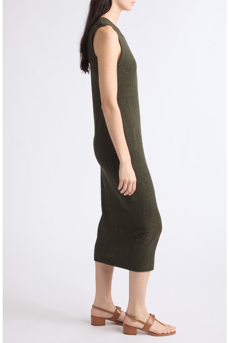 Tamiko Sleeveless Knit Midi Dress, Alternate, color, LODEN