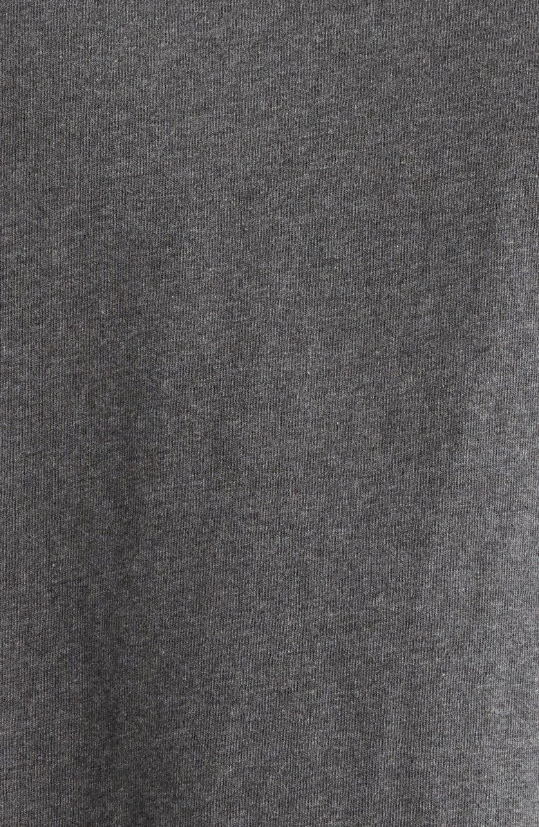 Fear of God Essentials Classic Fit Embroidered Logo Long Sleeve T-Shirt, Alternate, color, Charcoal Heather