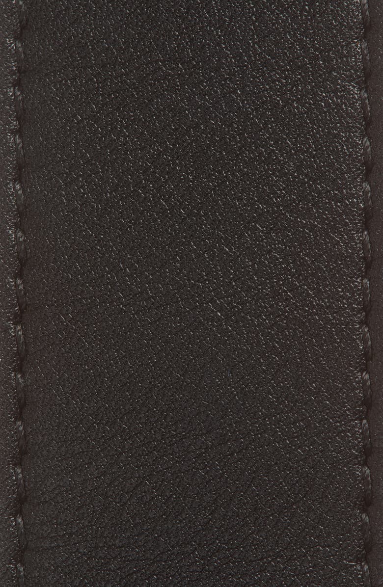 Michael Kors Collection Organic Buckle Loop Leather Belt, Alternate, color,