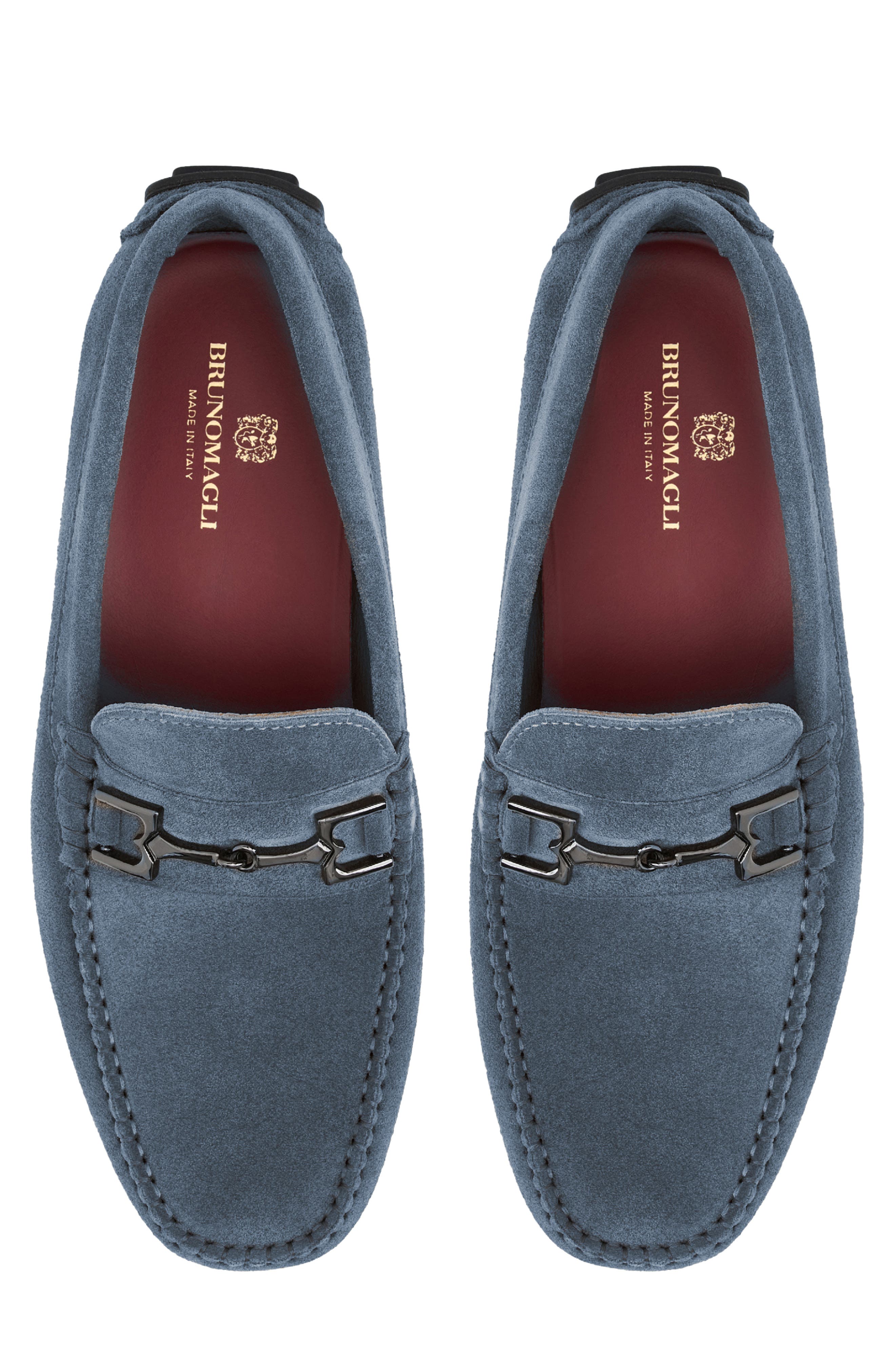 Teramo Bit Driving Loafer, Alternate, color, JEANS SUEDE