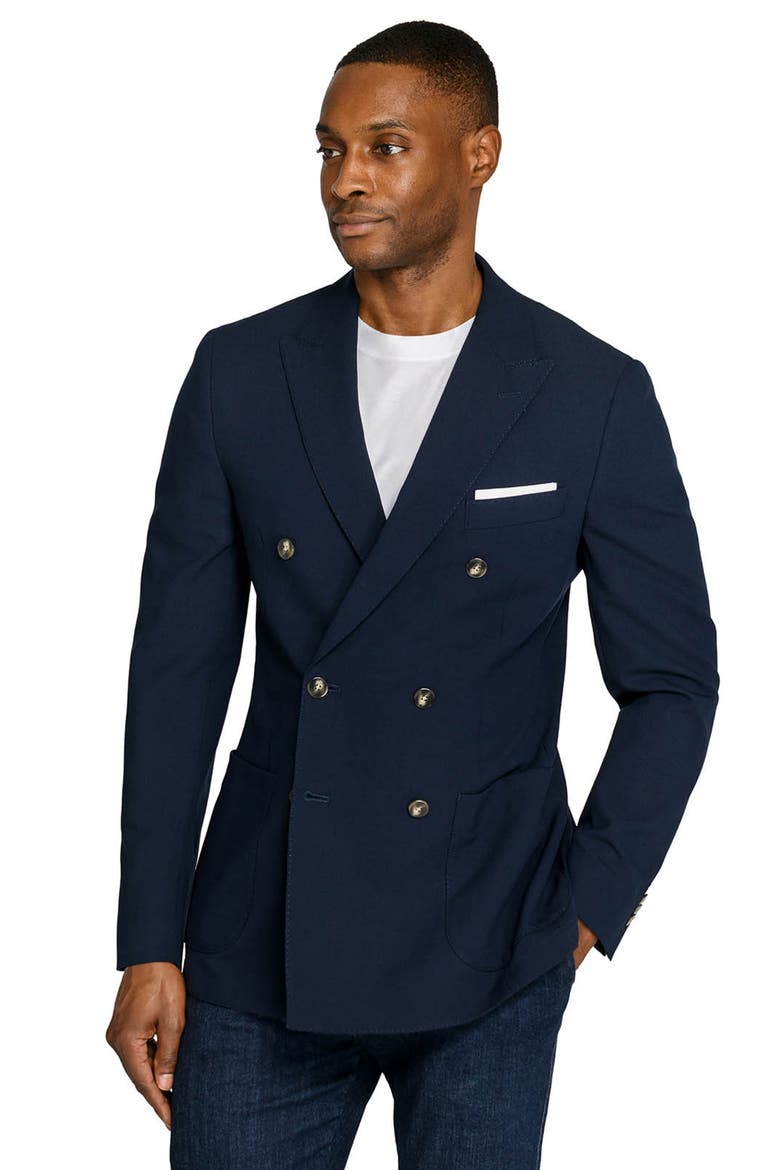 Montrose Double Breasted Blazer, Alternate, color, NAVY