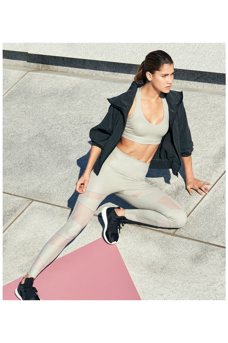 Mesh Inset Leggings, Alternate, color, BLACK/ NUDE COMBO