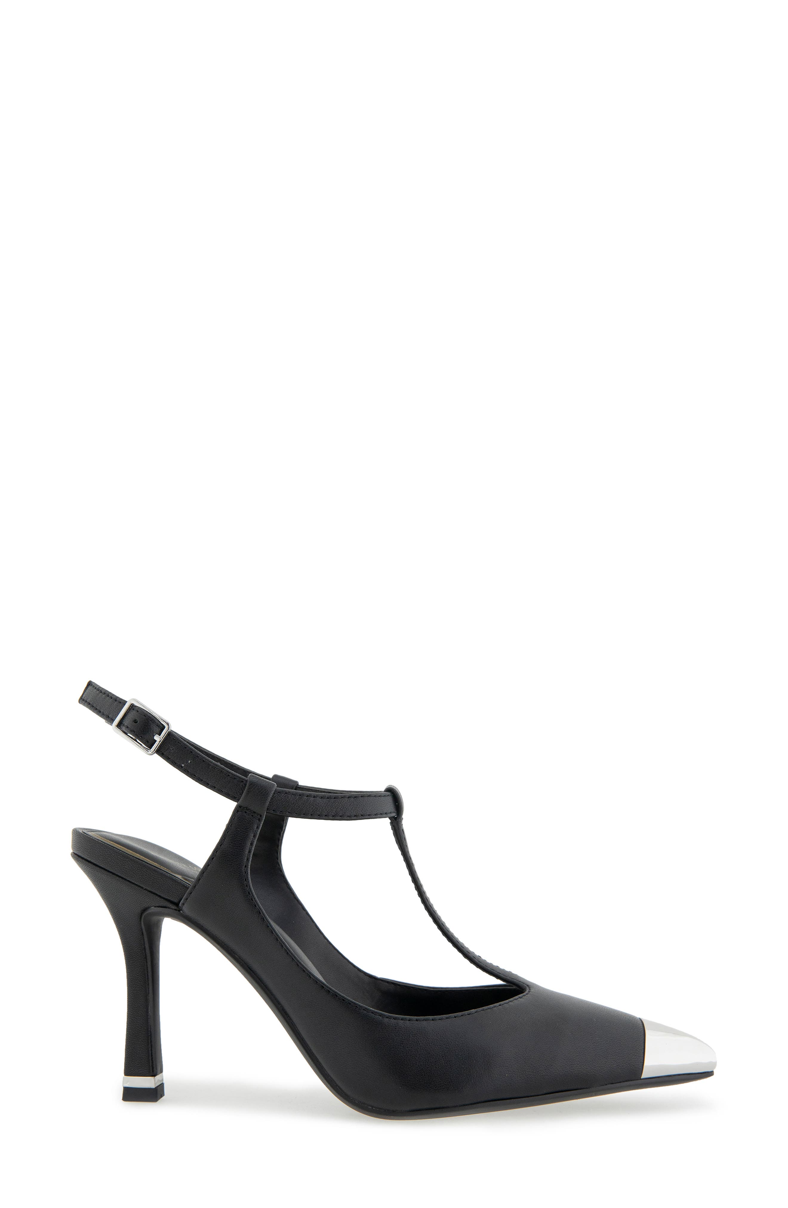 Kenneth Cole Romi T-Strap Pump, Alternate, color, Black Leather