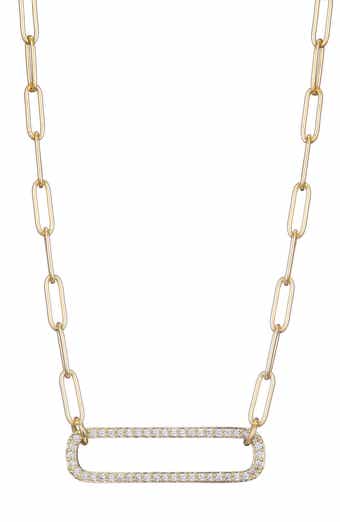 Adornia Cubic Zirconia Chain Necklace