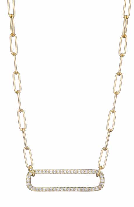 Adornia Cubic Zirconia Chain Necklace