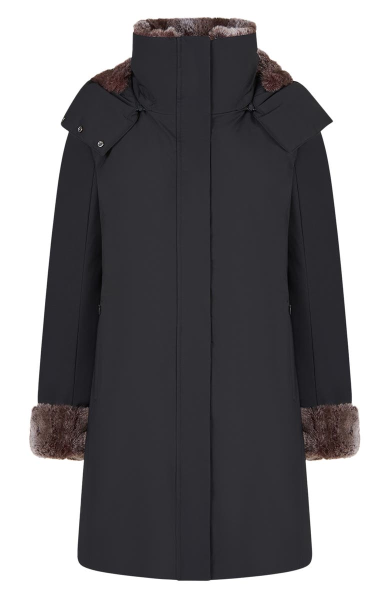 Save The Duck Samantah Faux Fur Water Repellent Hooded Parka, Alternate, color, 