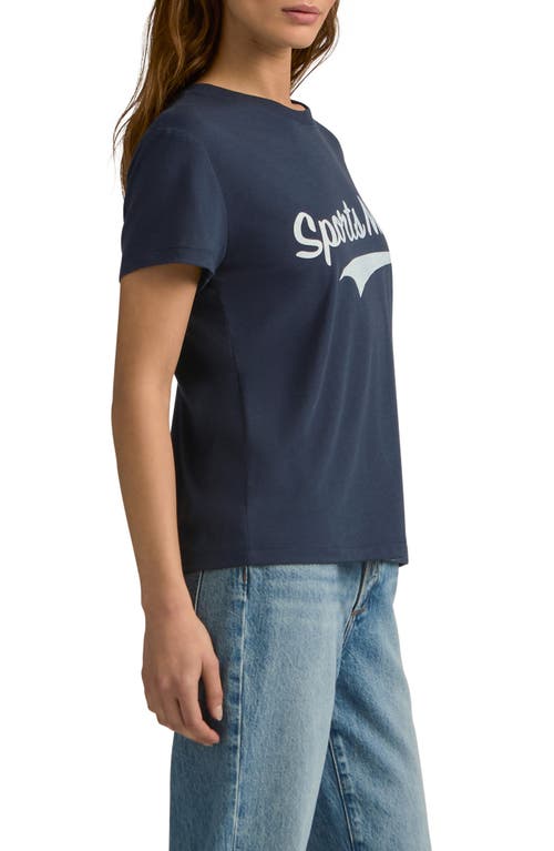 Favorite Daughter Sports Mom Graphic T-shirt In Navy/white