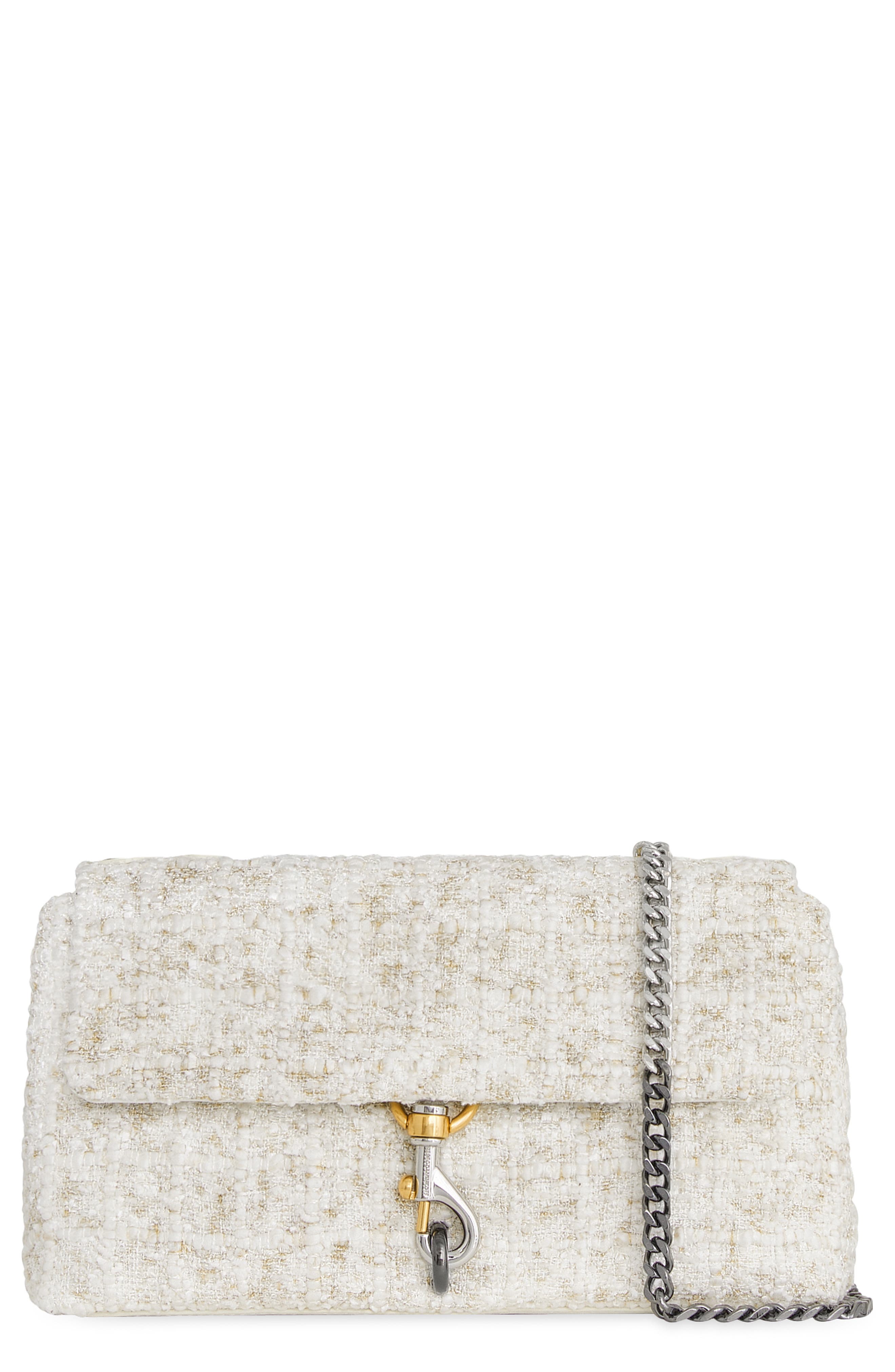 Rebecca Minkoff Medium Edie Bouclé Convertible Crossbody Bag, Main, color, 