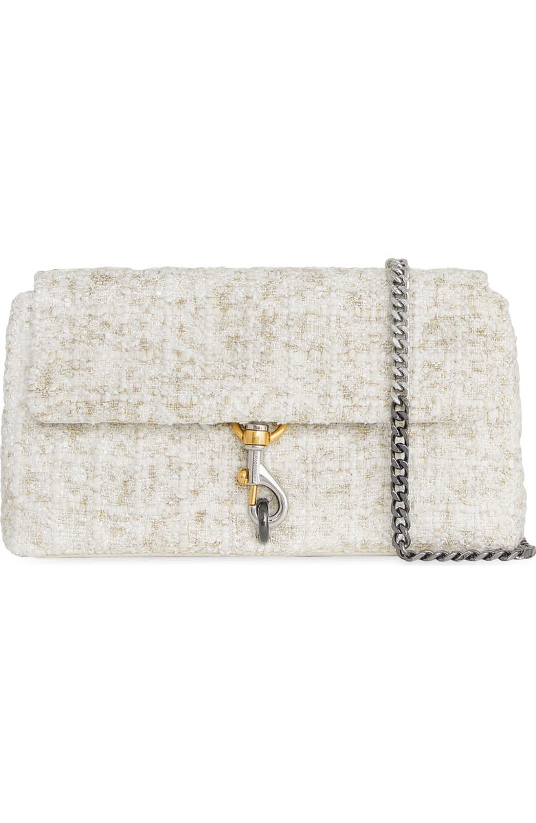Rebecca Minkoff Medium Edie Bouclé Convertible Crossbody Bag, Main, color,
