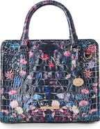 Brahmin Cami Embossed Leather Satchel