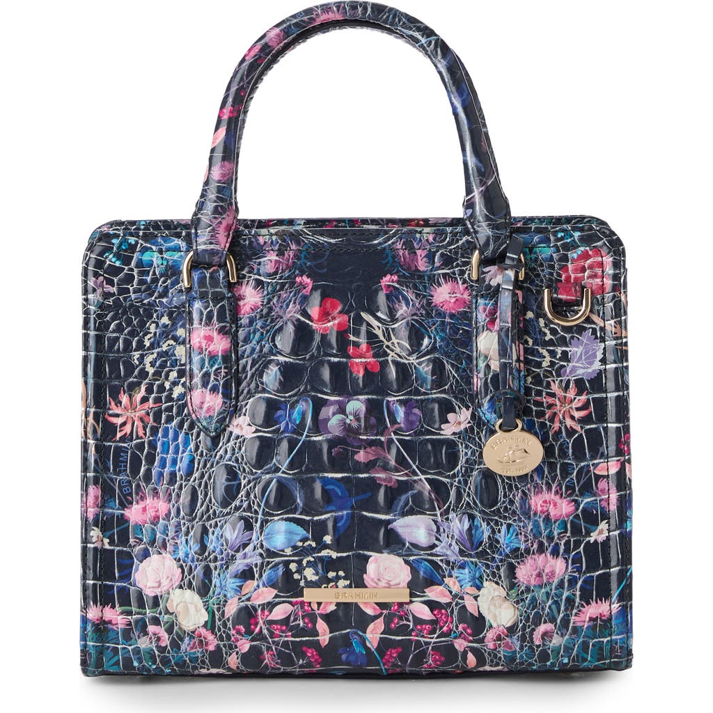 Brahmin Cami Embossed Leather Satchel