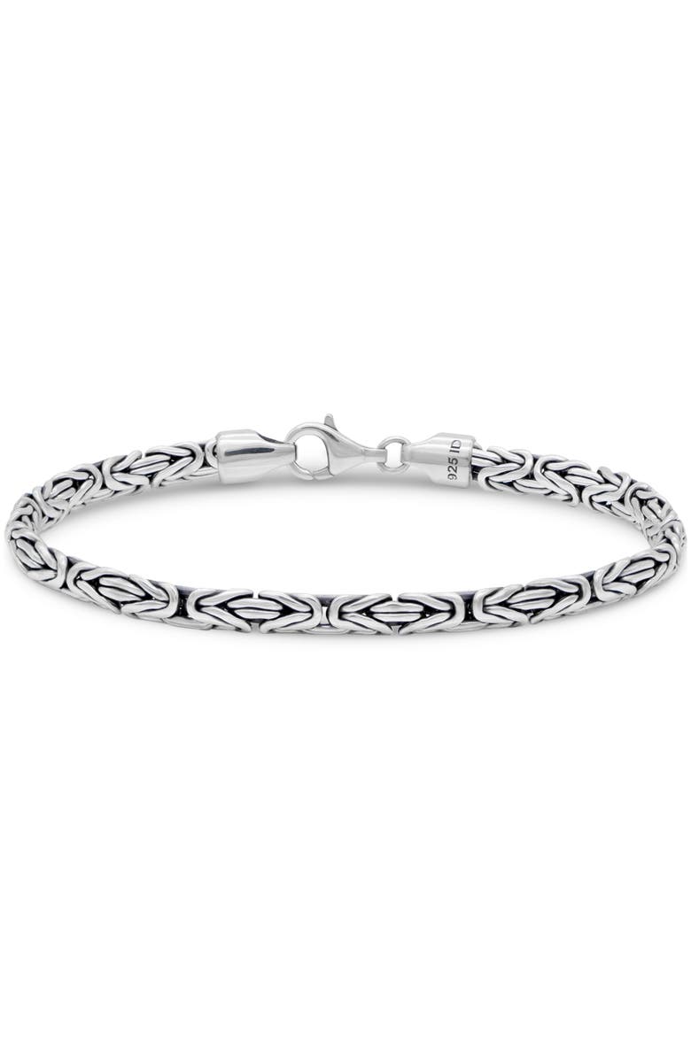 DEVATA Borobudur Oval Chain Bracelet in Sterling Silver, 5mm, Main, color, 