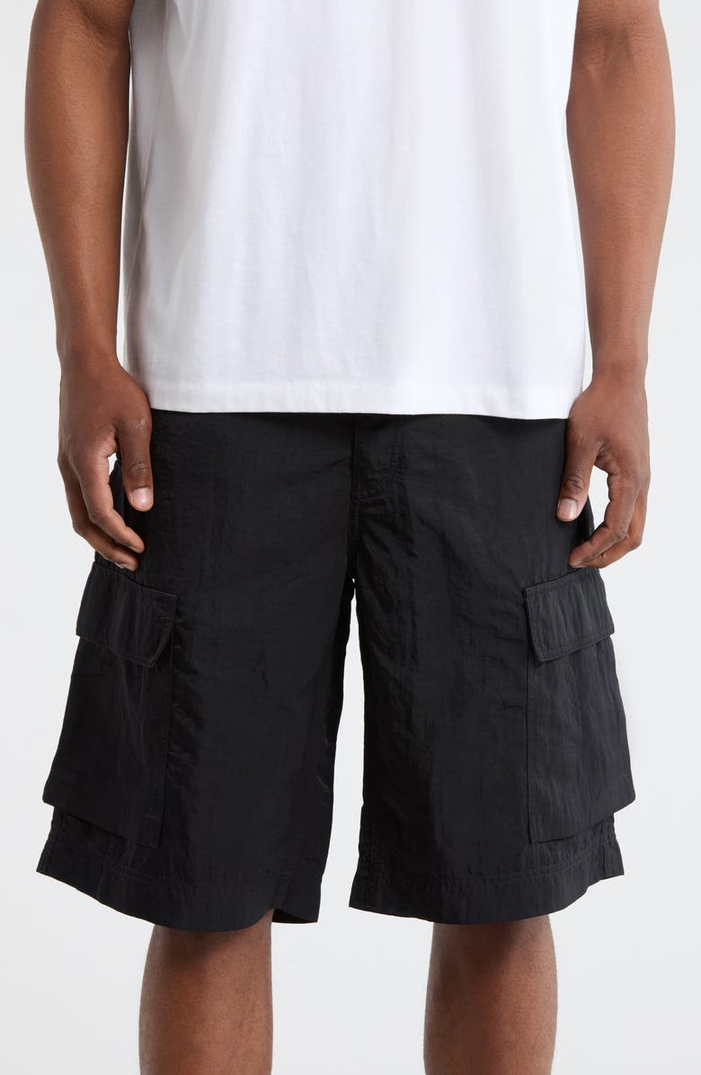 PURPLE BRAND Solid Cargo Shorts, Main, color, 