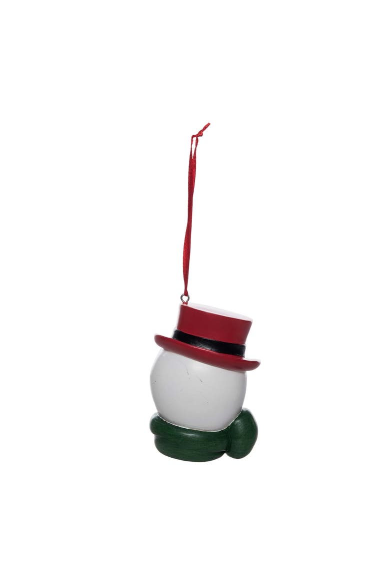 Mr. Snowman Christmas Tree Ornament, Alternate, color, White