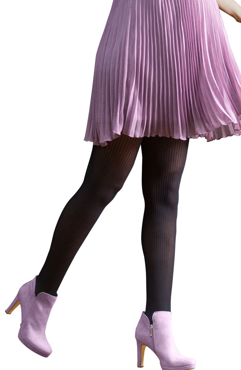 Cache Coeur Lena 40 Denier Maternity Tights, Main, color, Black