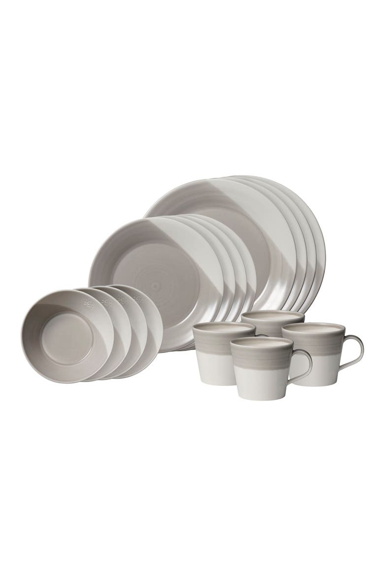 Bowls of Plenty 16-Piece Dinnerware Set, Main, color, GREY