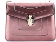 Pre-Owned Bvlgari Serpenti Forever Square Shoulder Bag Leather Small