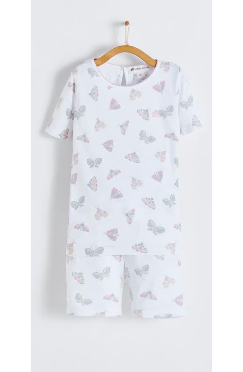 Babycottons Premium Peruvian Pima Cotton Lisa Short Tee & Pants Pajama Set for Infant, Main, color, Full Print