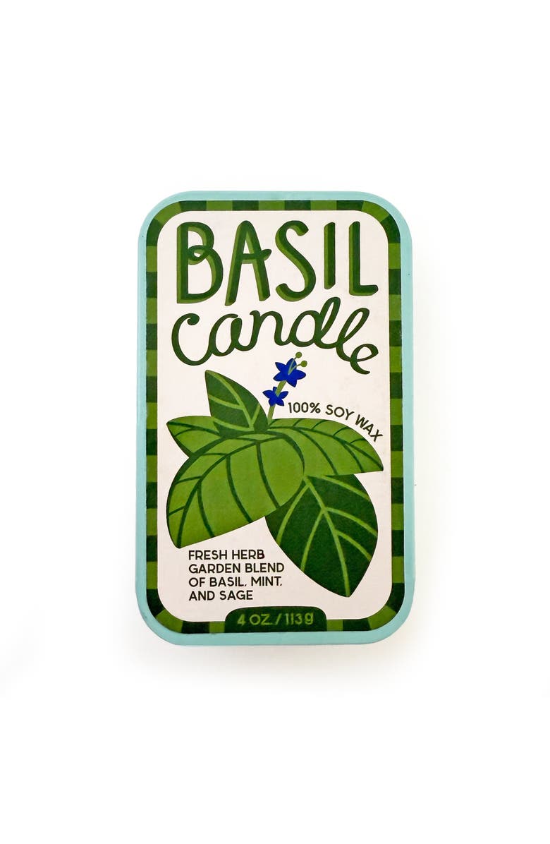 The Neighborgoods Basil & Lemon Candle Set of 2, Alternate, color, Green