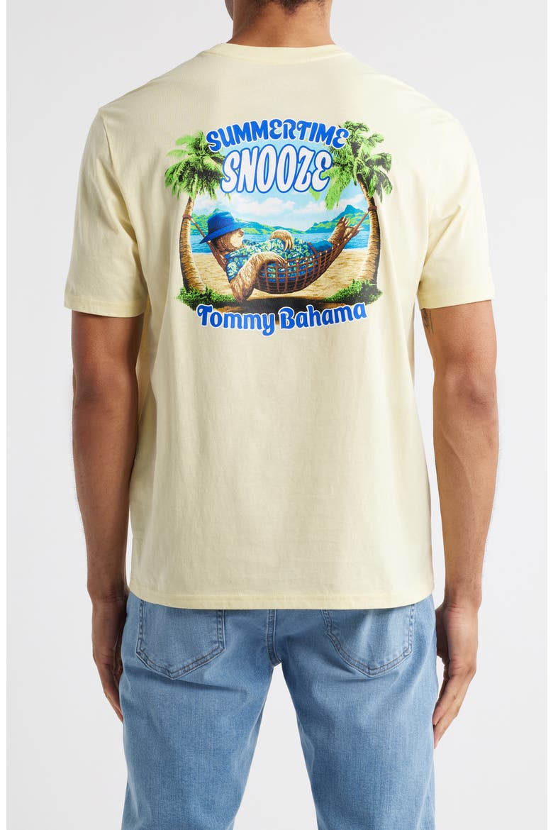 Summertime Snooze Cotton Graphic T-Shirt, Alternate, color, LIGHT