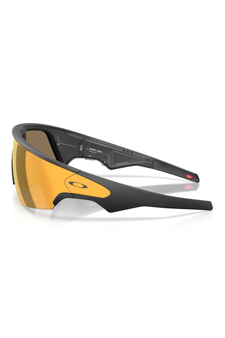 Vanguard 152mm Shield Sunglasses, Alternate, color, BLACK / PRIZM 24K