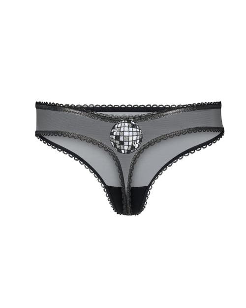 Shop Adore Me Alyshia Thong Panties In Novelty Grey