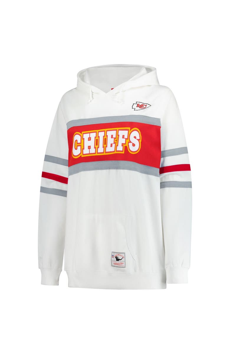 Mitchell & Ness Women's Mitchell & Ness White Kansas City Chiefs Plus Size Head Coach Throwback Pullover Hoodie, Alternate, color, White