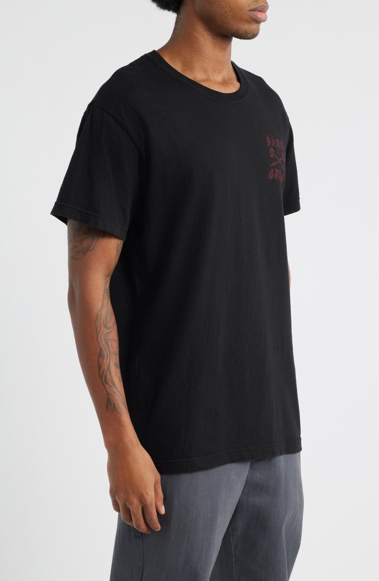 DARK SEAS Primordial Cotton Graphic T-Shirt, Alternate, color, Black