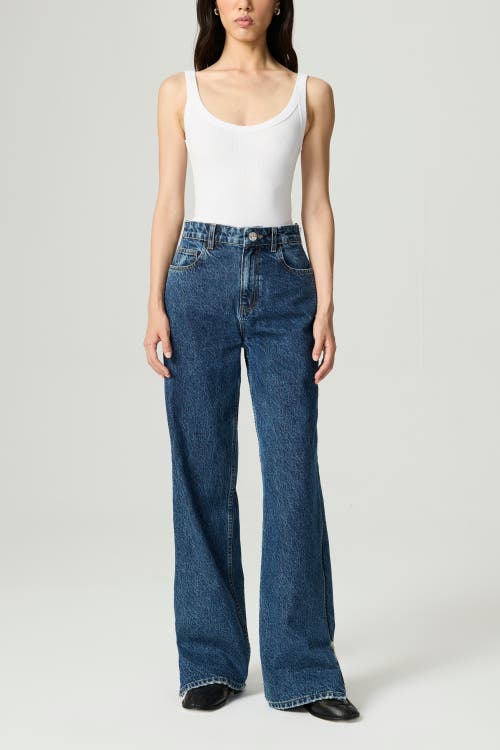 Nocturne Zip Accent Straight-leg Denim Pants In Purple