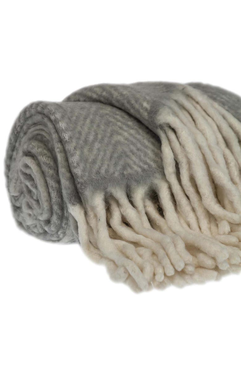 PARKLAND COLLECTION Nagar Tasseled Throw Blanket, Alternate, color,