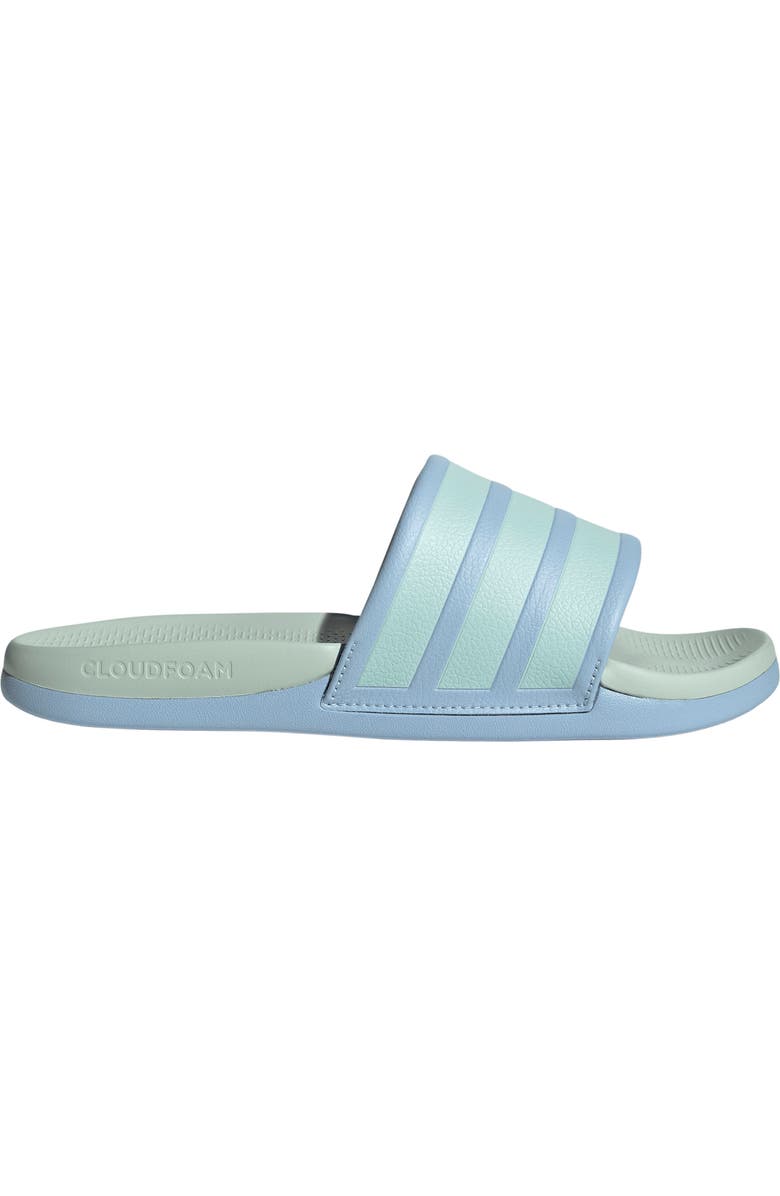 adidas Adilette Comfort 2.0 Slide Sandal, Alternate, color, Glow Blue/ Halo Mint/ Mint