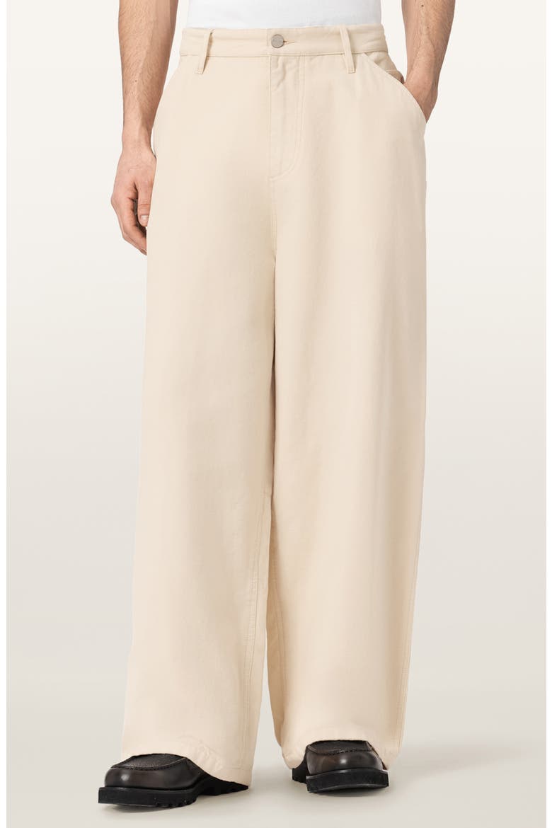 Jackson Barrel Leg Trousers, Main, color, PEBBLE WHITE