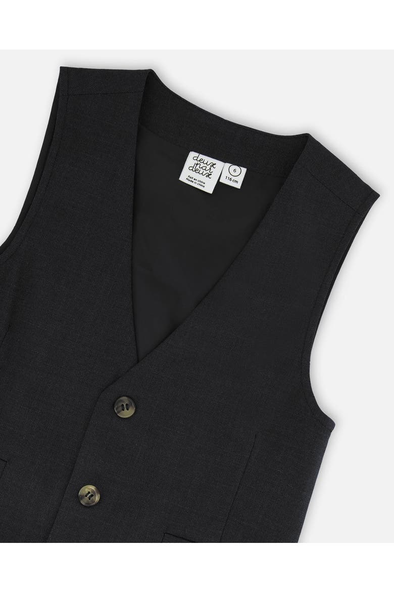 Sleveless Elegant V-Neck Vest, Alternate, color, Black