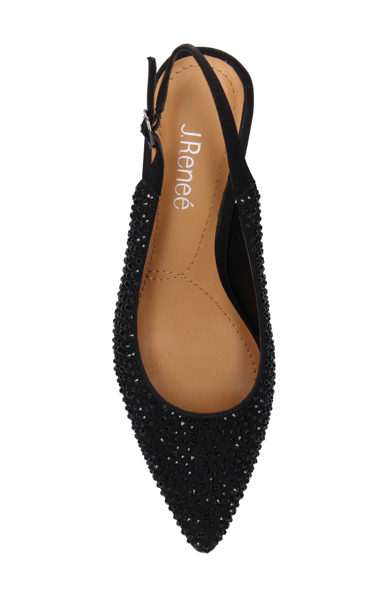 J. Reneé Ferryanne Pointed Toe Slingback Pump, Alternate, color, Black