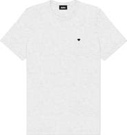 Dalix Mens Lil Heart Midweight Cotton Tee