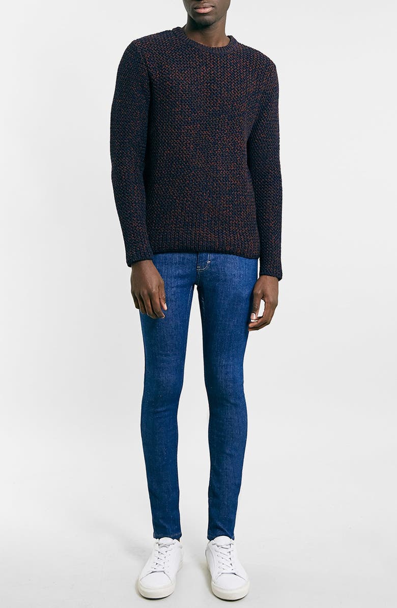 Topman Spray On Skinny Jeans, Alternate, color,