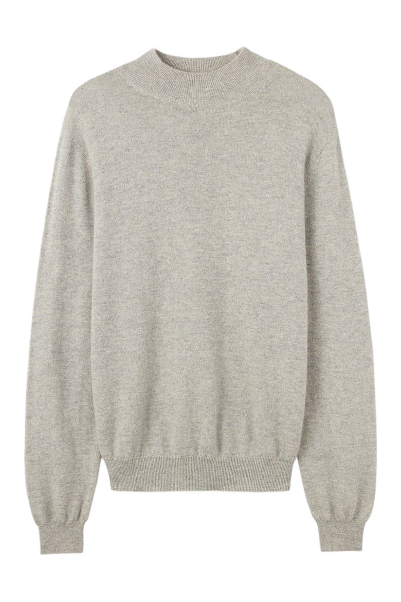 Essential Mock Neck Cashmere Sweater, Alternate, color, dawn blue