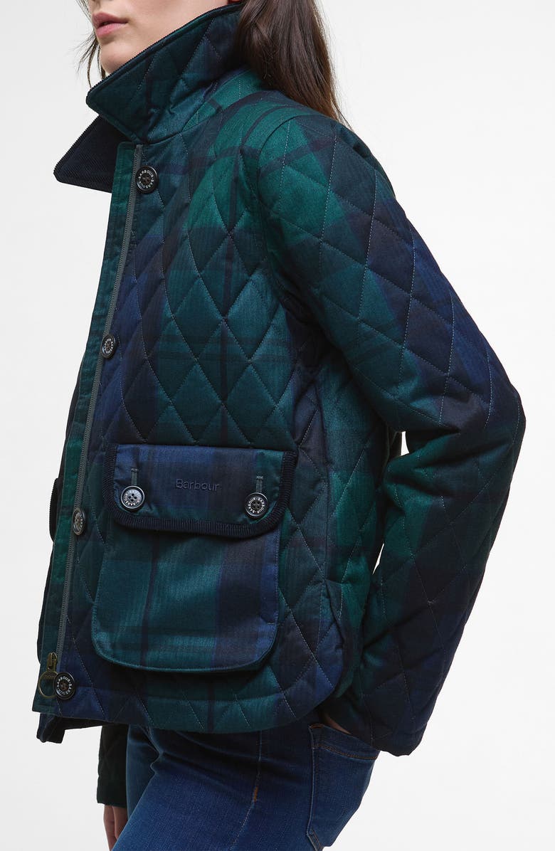 Barbour Louden Tartan Quilted Jacket, Alternate, color, Blackwatch Tartan
