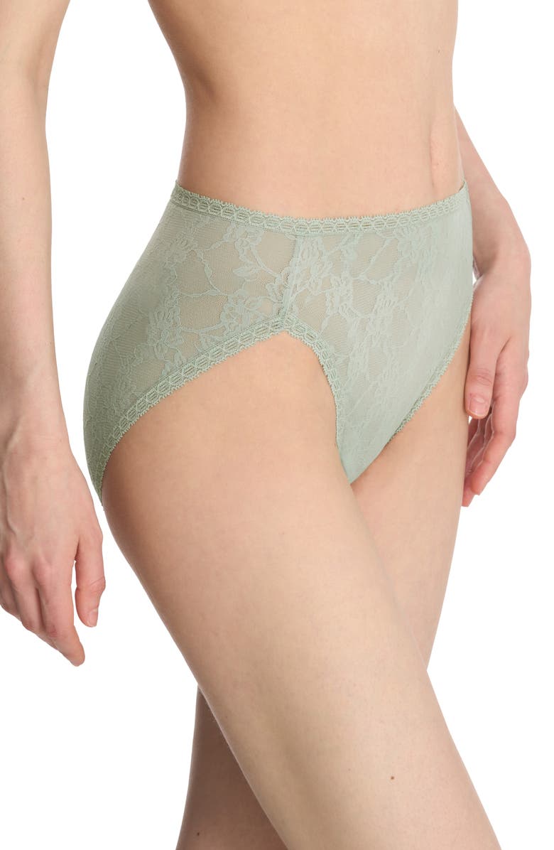 Natori Bliss Allure Lace French Cut Panties, Alternate, color, Meadow