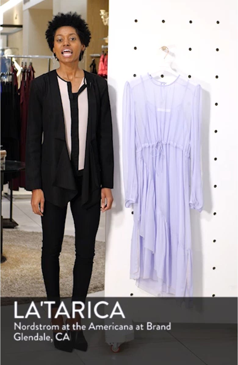 Asymmetrical Silk Midi Dress, sales video thumbnail