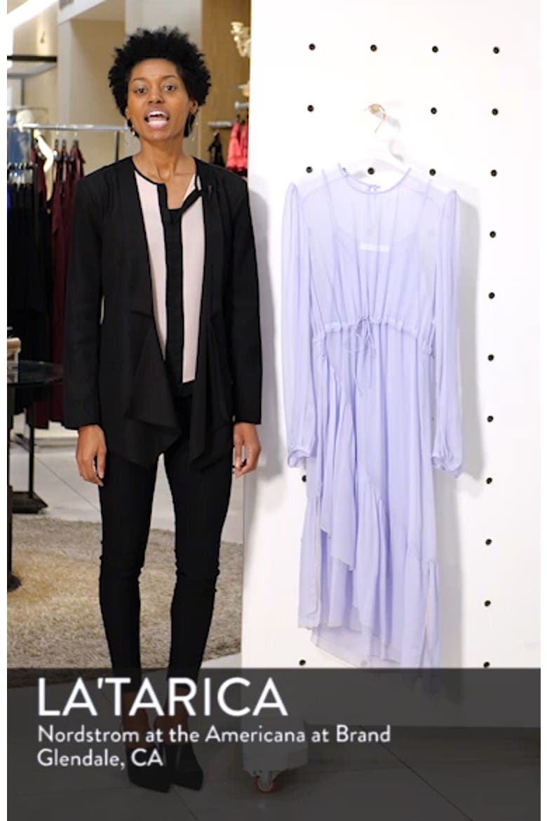 Asymmetrical Silk Midi Dress video