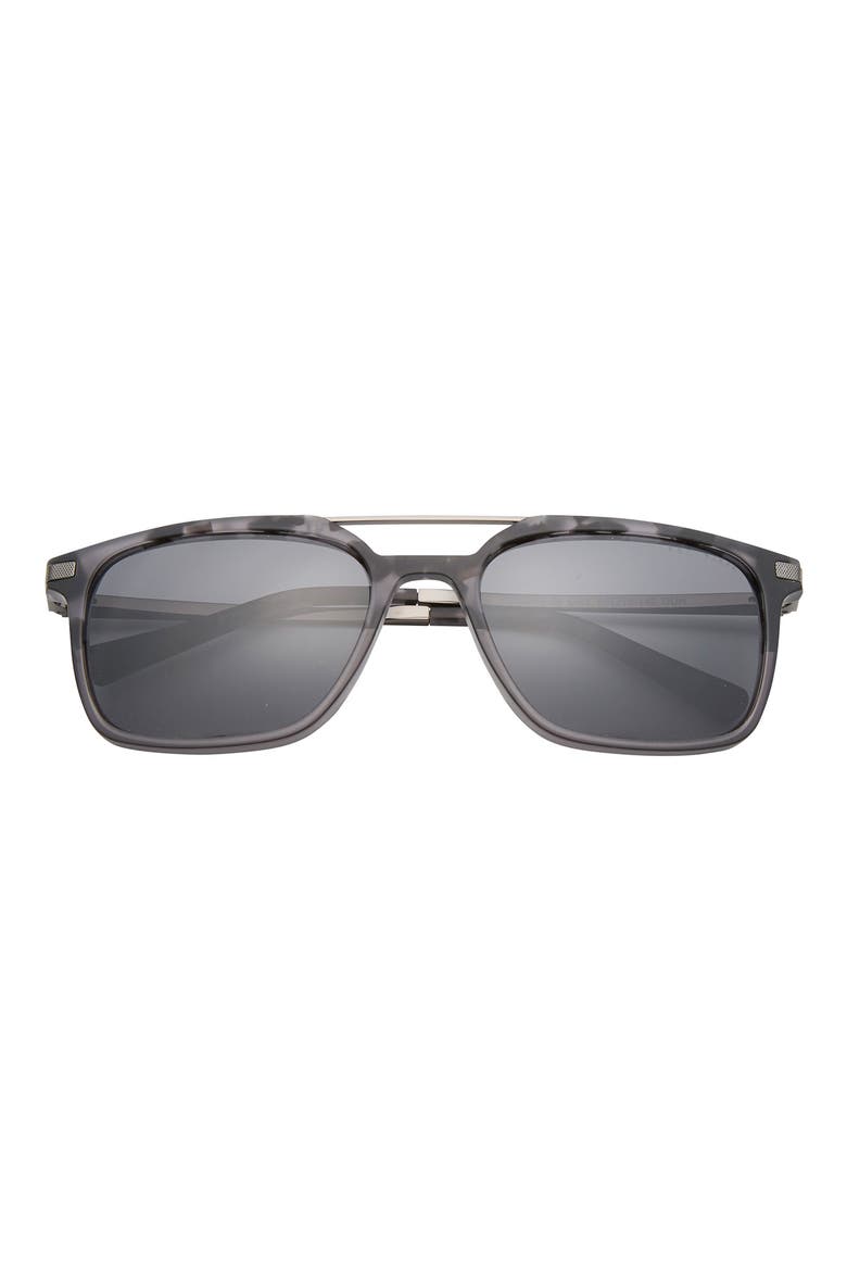 56mm Polarized Square Sunglasses, Main, color, GREY TORTOISE