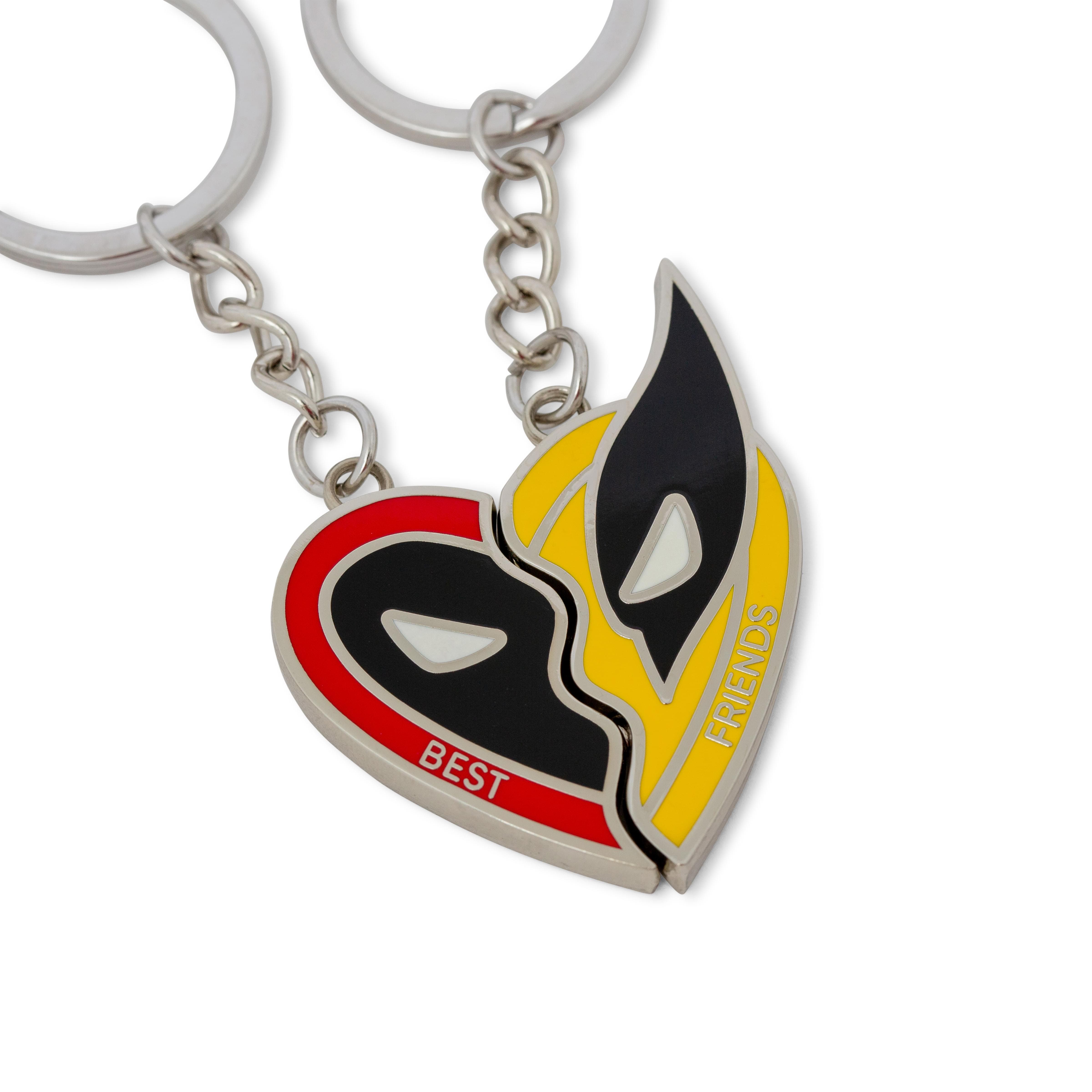 Toynk Marvel Studios Deadpool 
Wolverine "Best Friends" 2-Piece Enamel Keychain Set, Alternate, color, Red/Black