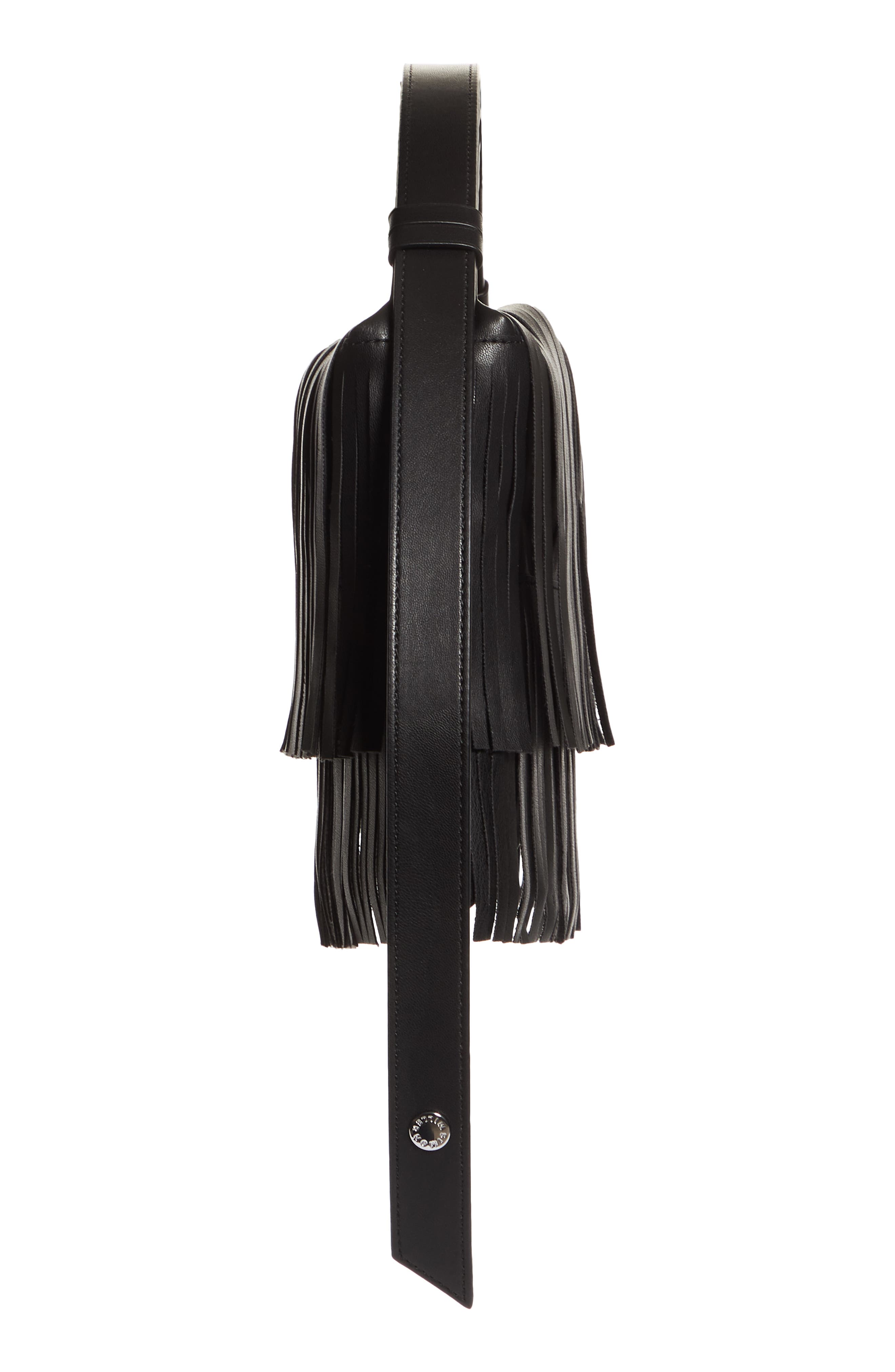 Simon Miller Puffin Fringe Convertible Faux Leather Bag, Alternate, color, 