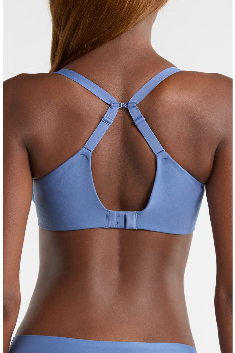 Comfort Chic Back Smoothing T-Shirt Bra, Alternate, color, STORM BLUE