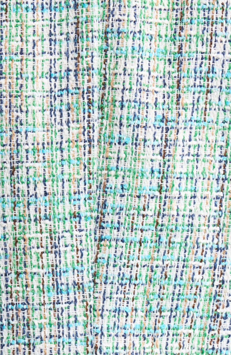 Jones New York Faux Double Breasted Tweed Jacket, Alternate, color, Kelly Multi