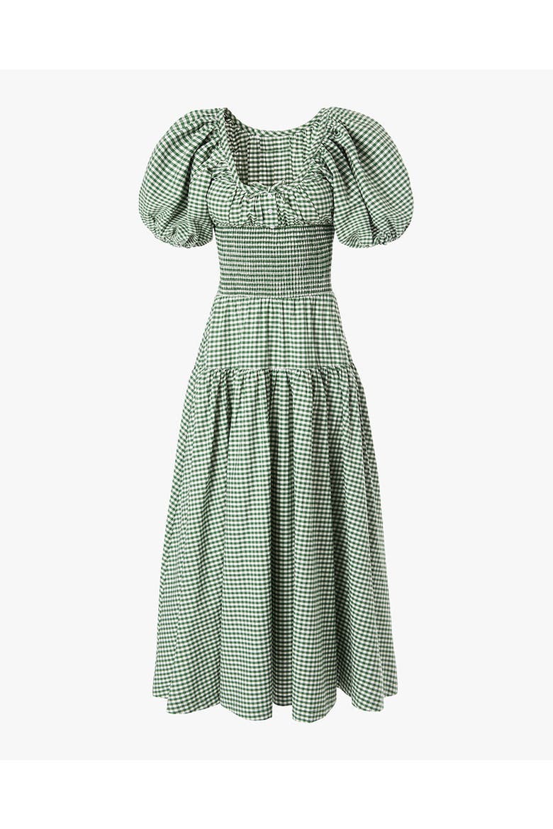 weworewhat puff sleeve smocked midi dress WeWoreWhat Smocked Puff-Sleeve Maxi Dress