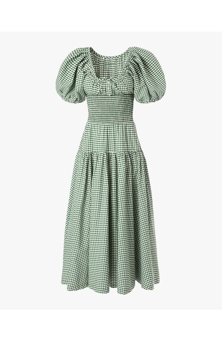 WeWoreWhat Smocked Waist Midi Dress, Alternate, color, 